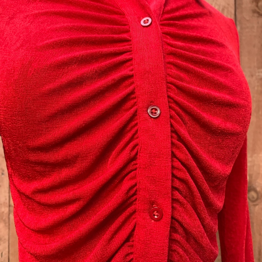 Red Ruched Top ♥️ - Picture 2 of 4